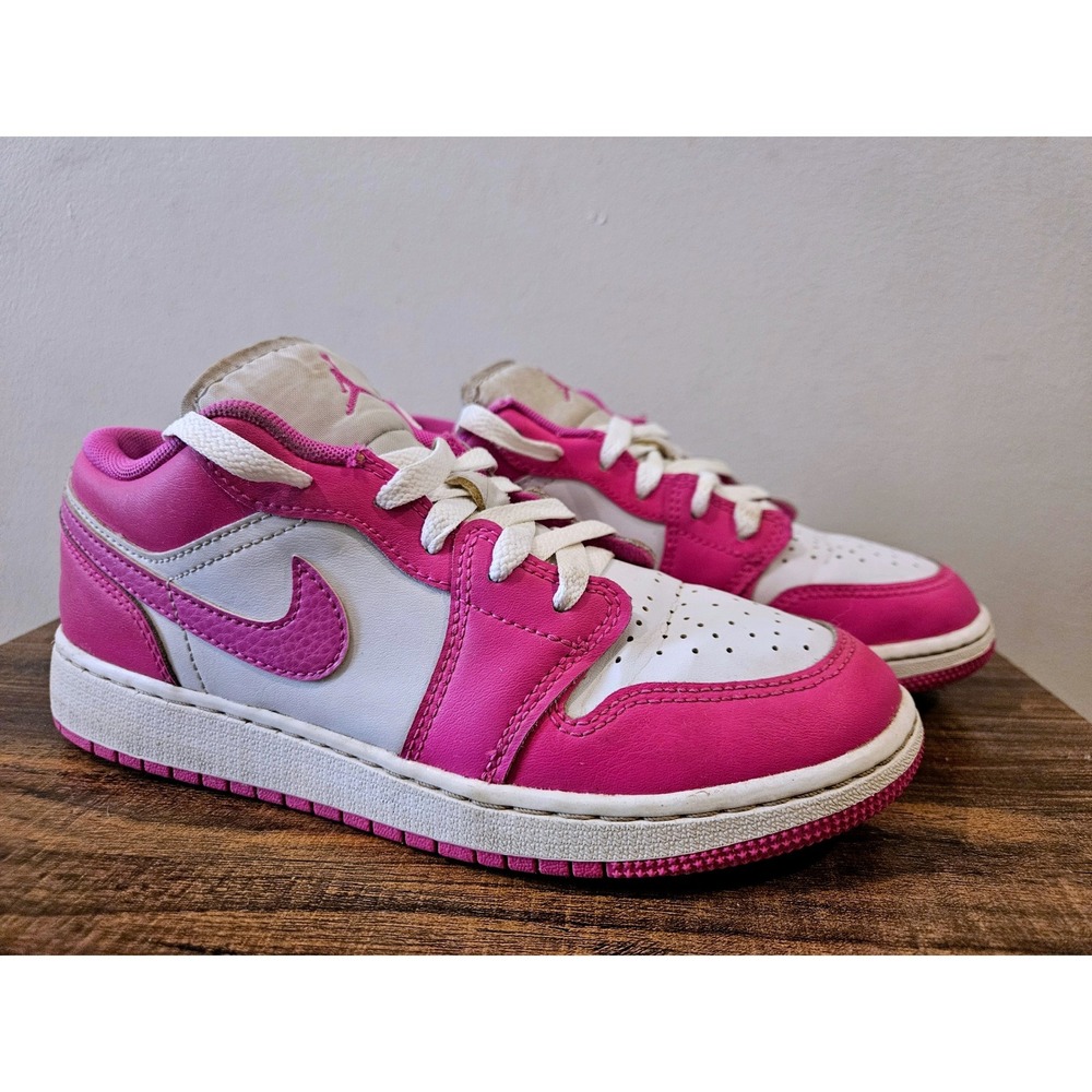 Nike Air Jordan 1 Low Beyond‎ Pink White Youth 4.5Y Sneakers FV8486-600